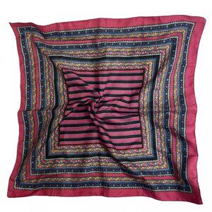 Head Scarf for Women Square Southwestern Silky Multicolor 25 1/2" x 26 1/2"